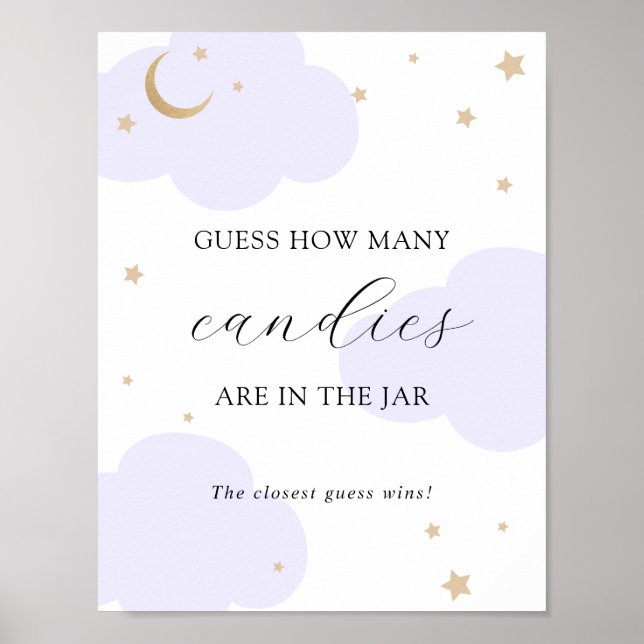 Poster Devinez combien sont dans la Jar Shower Game Poste (Devant)