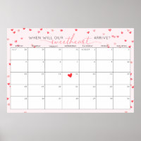 Devinez la date d'échéance Petit Baby shower amour