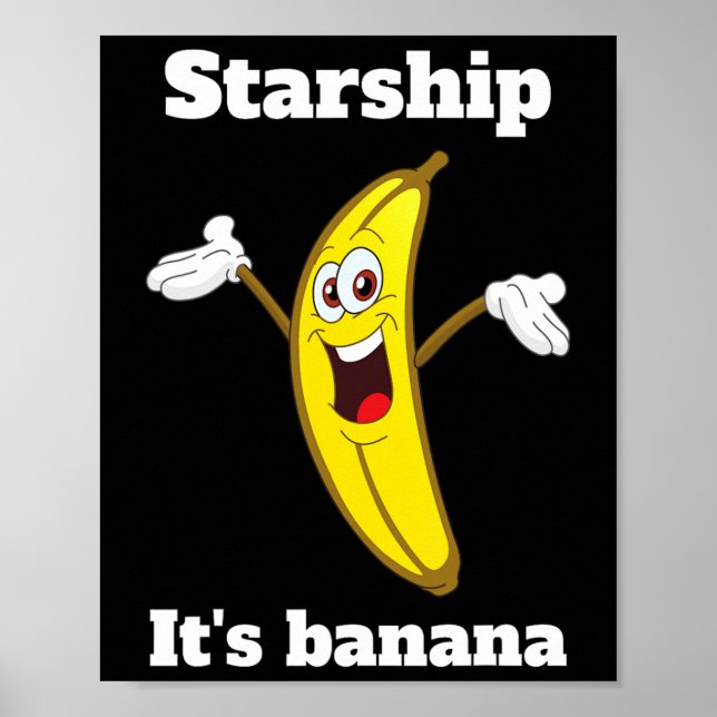 Poster Devis de banane amusant2 (Devant)