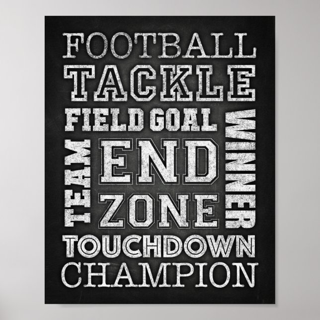 Poster DEVIS DE FOOTBALL SIGNALER MARQUE Imprimer (Devant)