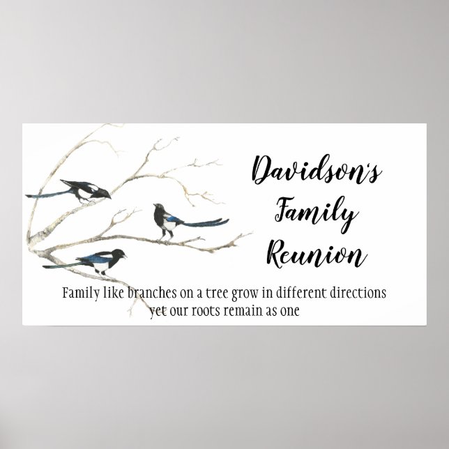 Poster Devis de l'arbre inspirationnel personnalisé de la (Devant)