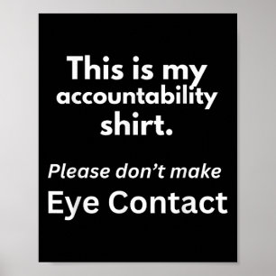 Poster Devis de responsabilité amusant