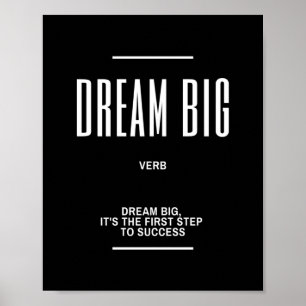 Poster Devis de rêve pour grandes motivations