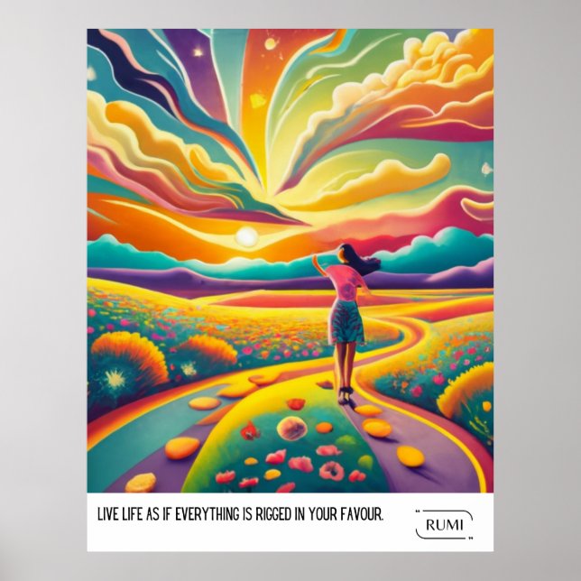 POSTER DEVIS D'INSPIRAGE DE RUMI (Devant)