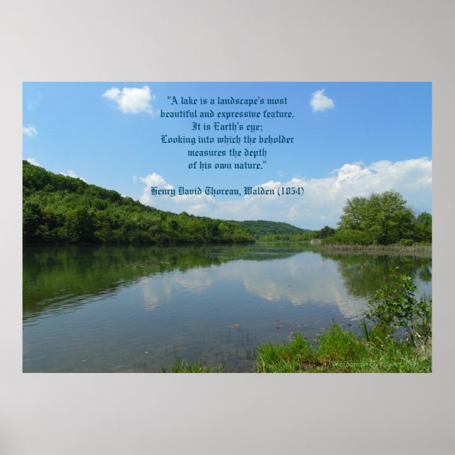 Poster Devis du lac Thoreau (Devant)