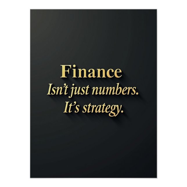 Poster Devis financier élégant | Minimaliste (Devant)