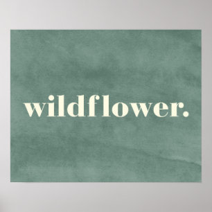 Poster Devis fleur sauvage