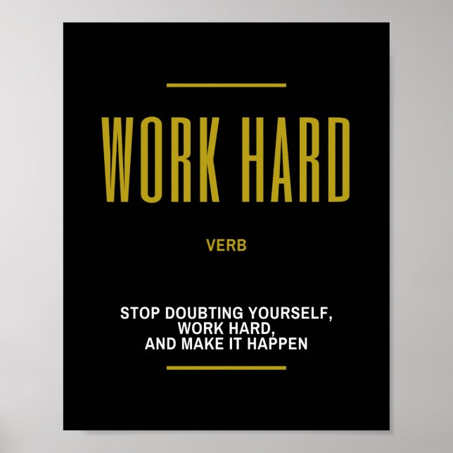 Poster Devis fort inspirant (Devant)