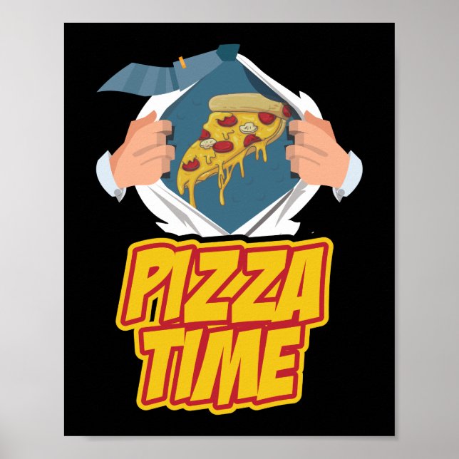 Poster Devis heure de pizza (Devant)