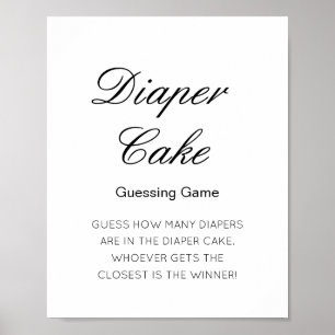 Poster Devis modifiable Combien de Baby showers de gâteau
