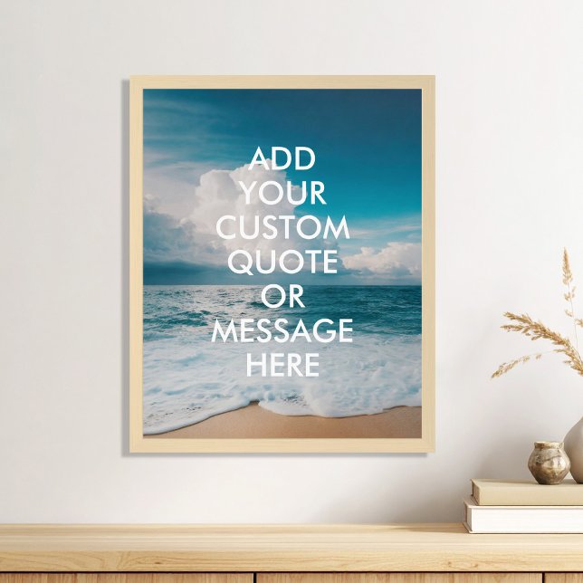 Poster Devis personnalisé de plage Ocean (Créateur téléchargé)