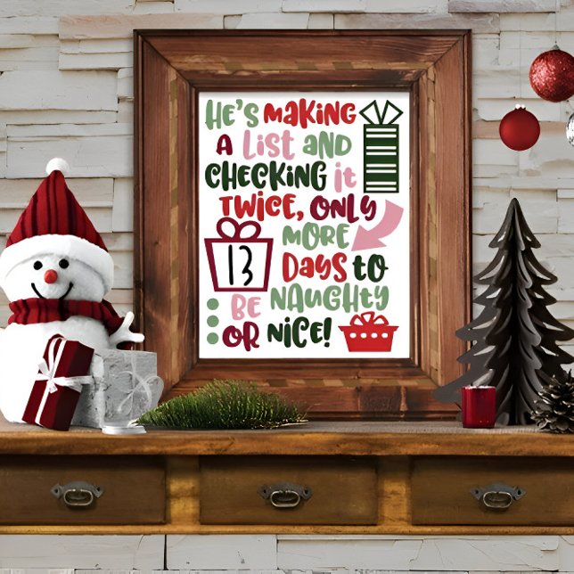 Poster Devis tendance de Noël de Noël (Créateur téléchargé)