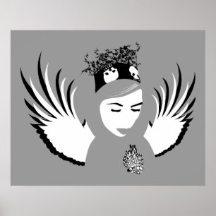 Poster dévotion condamnée : ange perdu