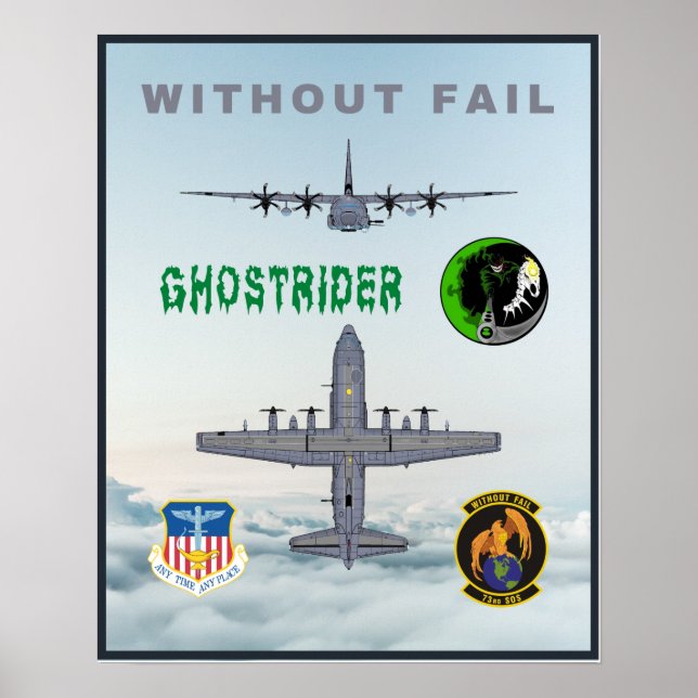 Poster d'expédition AC-130J (Devant)