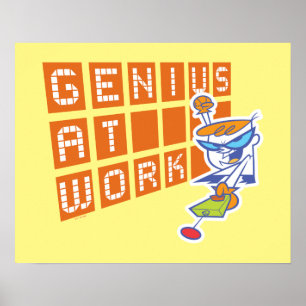 Poster Dexter "Le génie au travail"