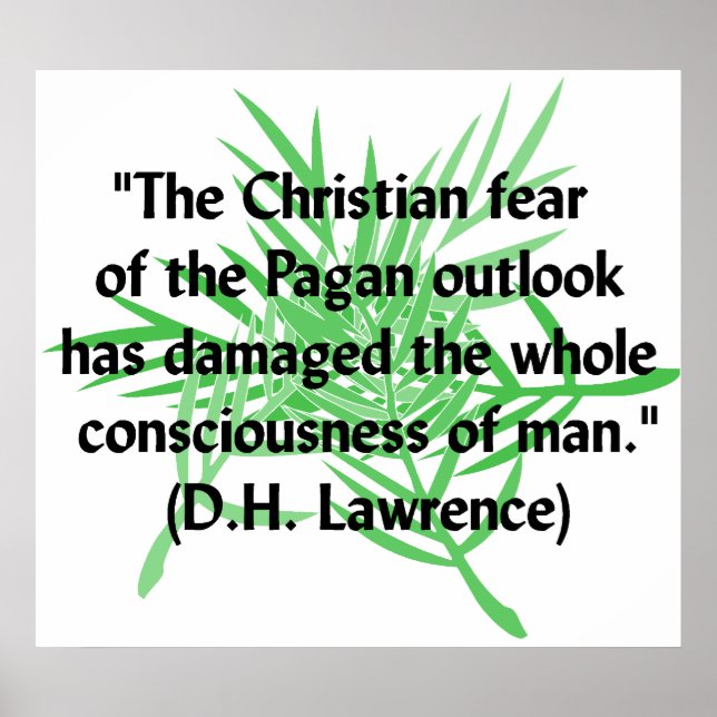 Poster DH Lawrence Pagan (Devant)