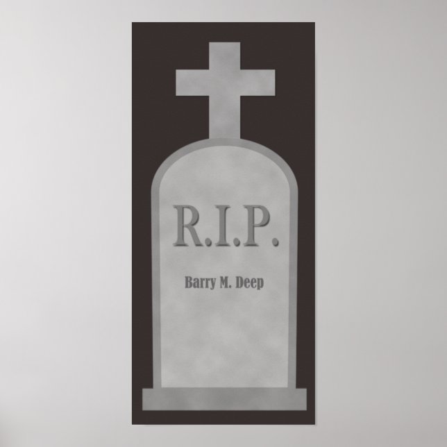 Poster d'Halloween Barry M. Deep Tombstone (Devant)