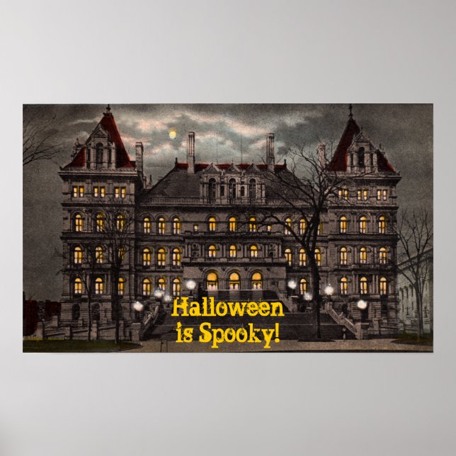 Poster d'Halloween éffrayant (Devant)
