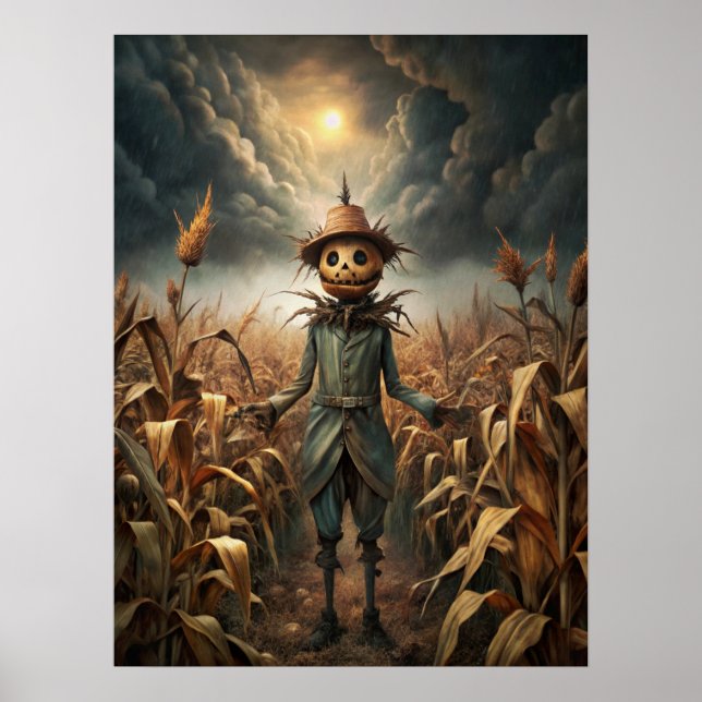 Poster d'Halloween éffrayant (Devant)