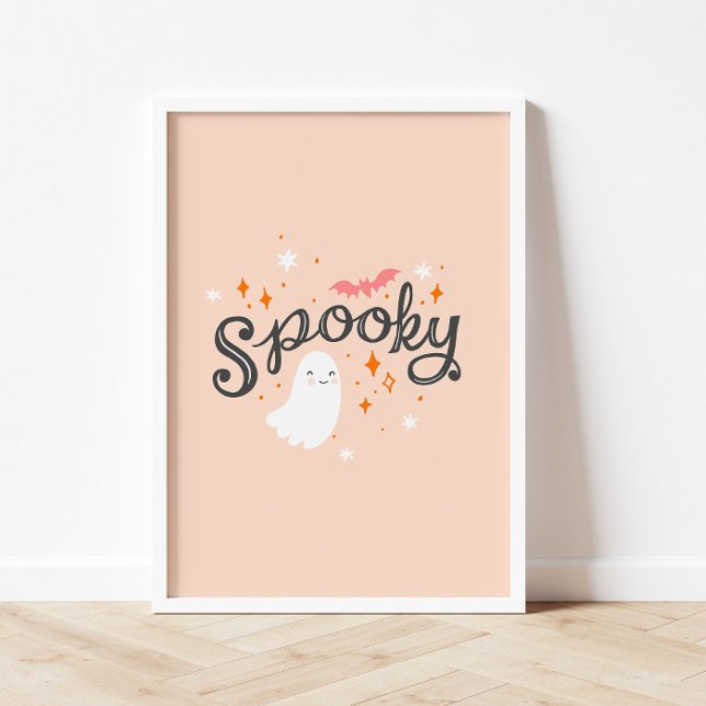 Poster d'Halloween rose éffrayant (Créateur téléchargé)