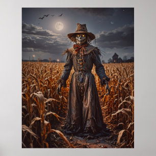 Poster d'Halloween Scarecrow