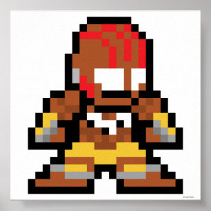 Poster Dhalsim 8 bits