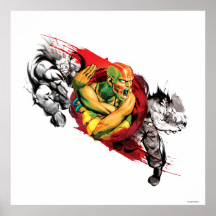 Poster Dhalsim, Blanka & Guile