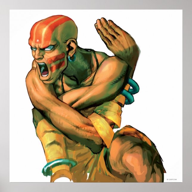 Poster Dhalsim tordu (Devant)