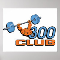 Poster d'haltérophilie du Club 300