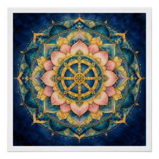 Poster Dhamar Lotus Mandala