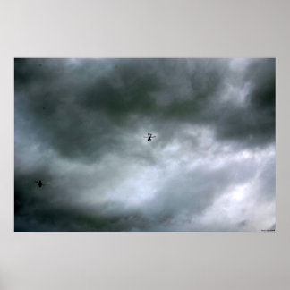 Poster d'hélicoptères/ Grande impression