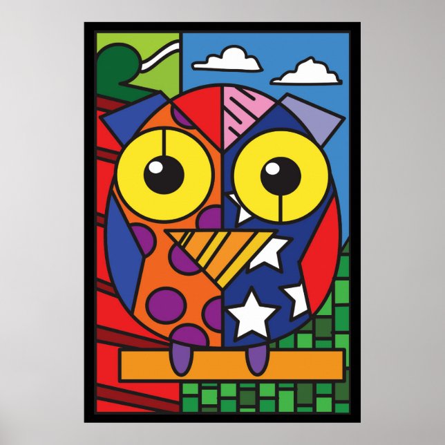 Poster d'hibou (Devant)