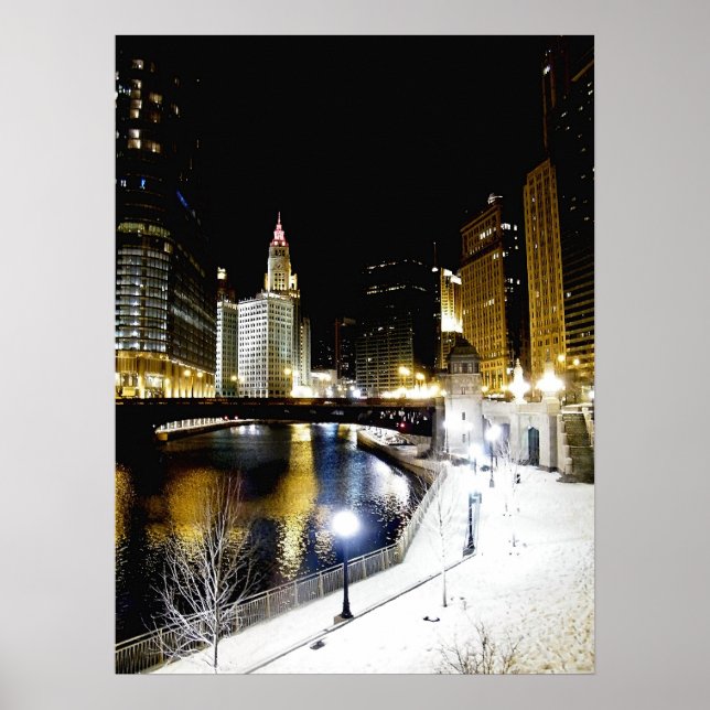 Poster d'hiver de Chicago (Devant)