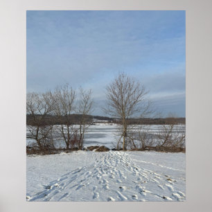 Poster d'hiver du lac Galena