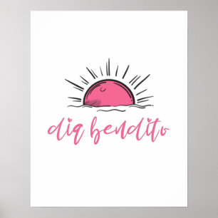 Poster Dia Bendito Ont Une Bonne Journée