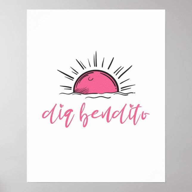 Poster Dia Bendito Ont Une Bonne Journée (Devant)