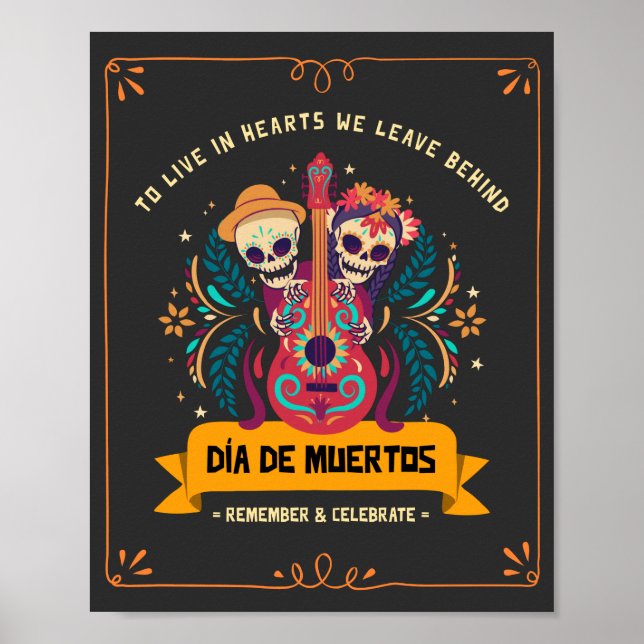 Poster Dia De Los Muertos (Devant)