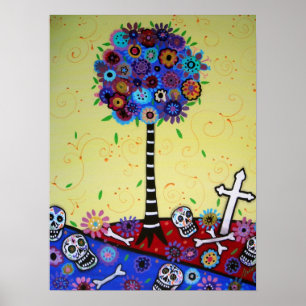 POSTER DIA DE LOS MUERTOS PAR PRISARTS