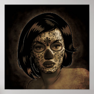 Poster Dia De Los Muertos Portrait