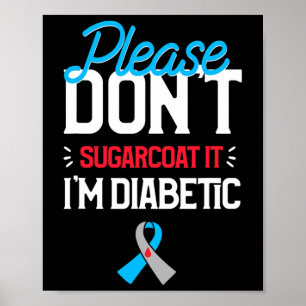 Poster Diabète de type 1, sensibilisation, s'il vous plaî