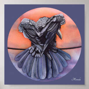 Poster Diablo Corbeau noir corbeau Art Imprimer Miranda