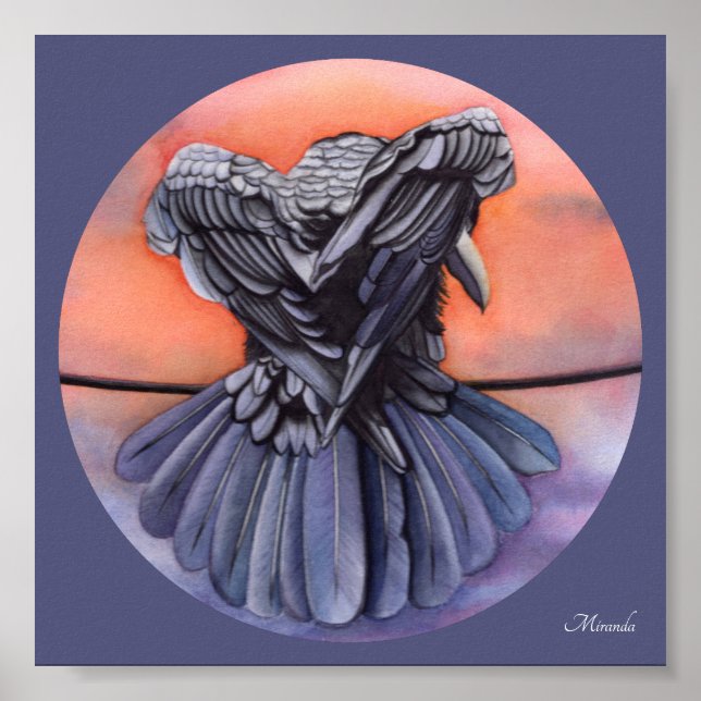 Poster Diablo Corbeau noir corbeau Art Imprimer Miranda (Devant)