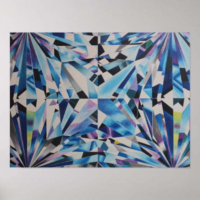 Poster Diamant 16 po x 12 po, Papier d'affiche de valeur  (Devant)