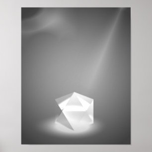 Poster Diamant blanc