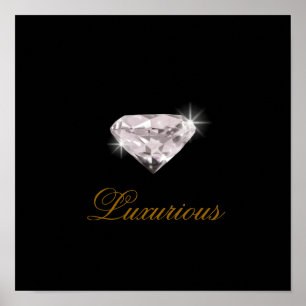 Poster diamant luxueux