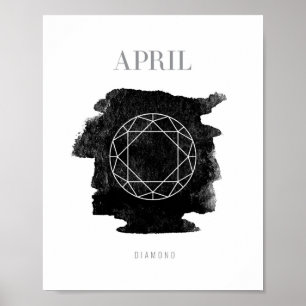 Poster Diamond Birthstone Avril