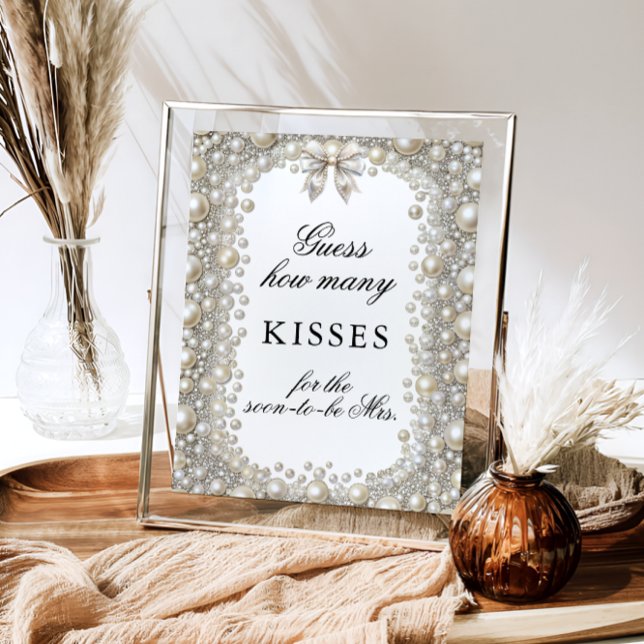 Poster Diamond & Pearl Combien de baisers jeu de douche n (Créateur téléchargé)