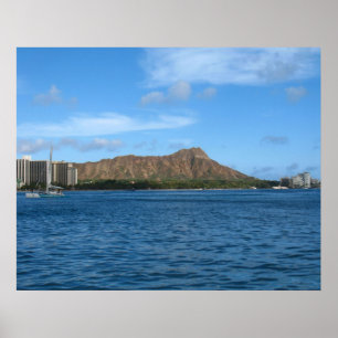 Poster Diamondhead Oahu Hawaii