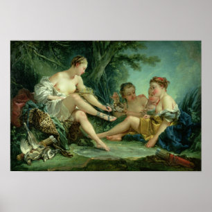 Poster Diana après la chasse, 1745