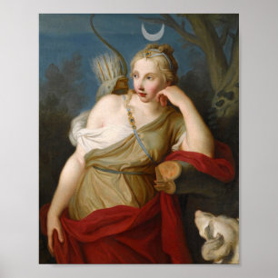 Poster Diana, déesse de la chasse   Pietro Rotari